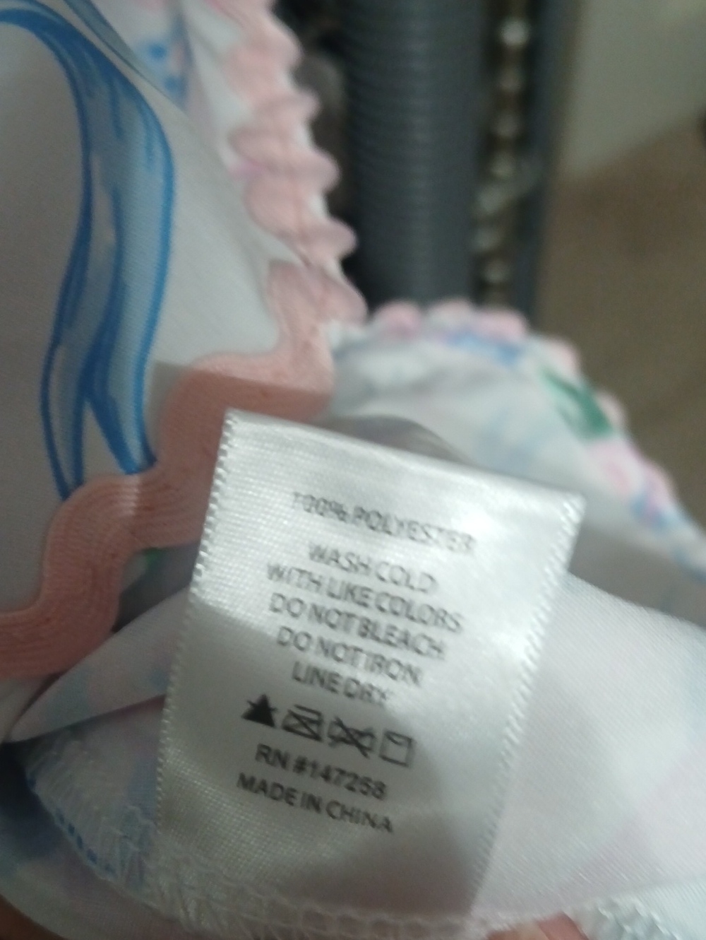 Simply Southern Pink and Blue Bow-Print Mini Dress - Picture 7 of 7